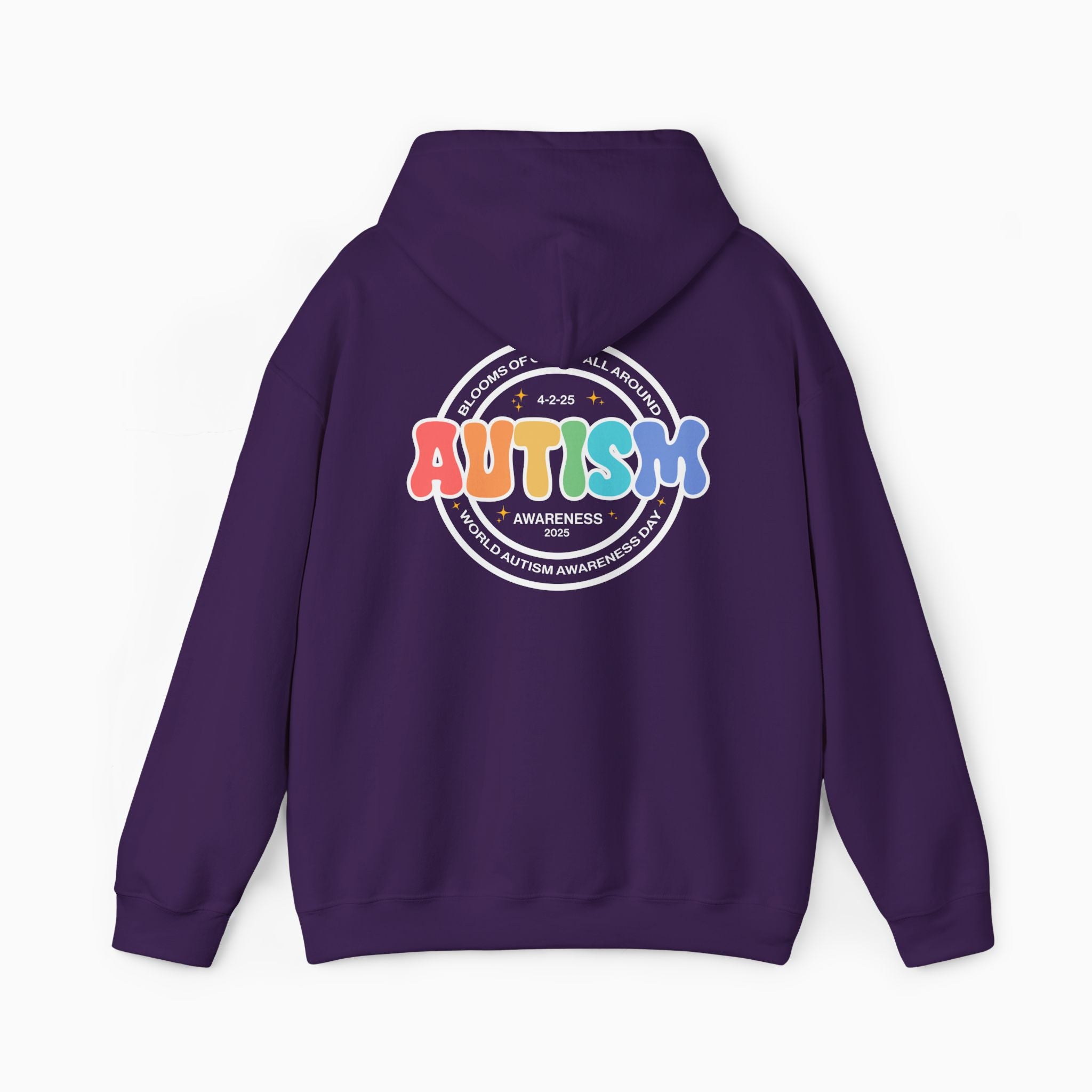 Autism Awareness 2025 - Blooms of Color All Around Hoodie