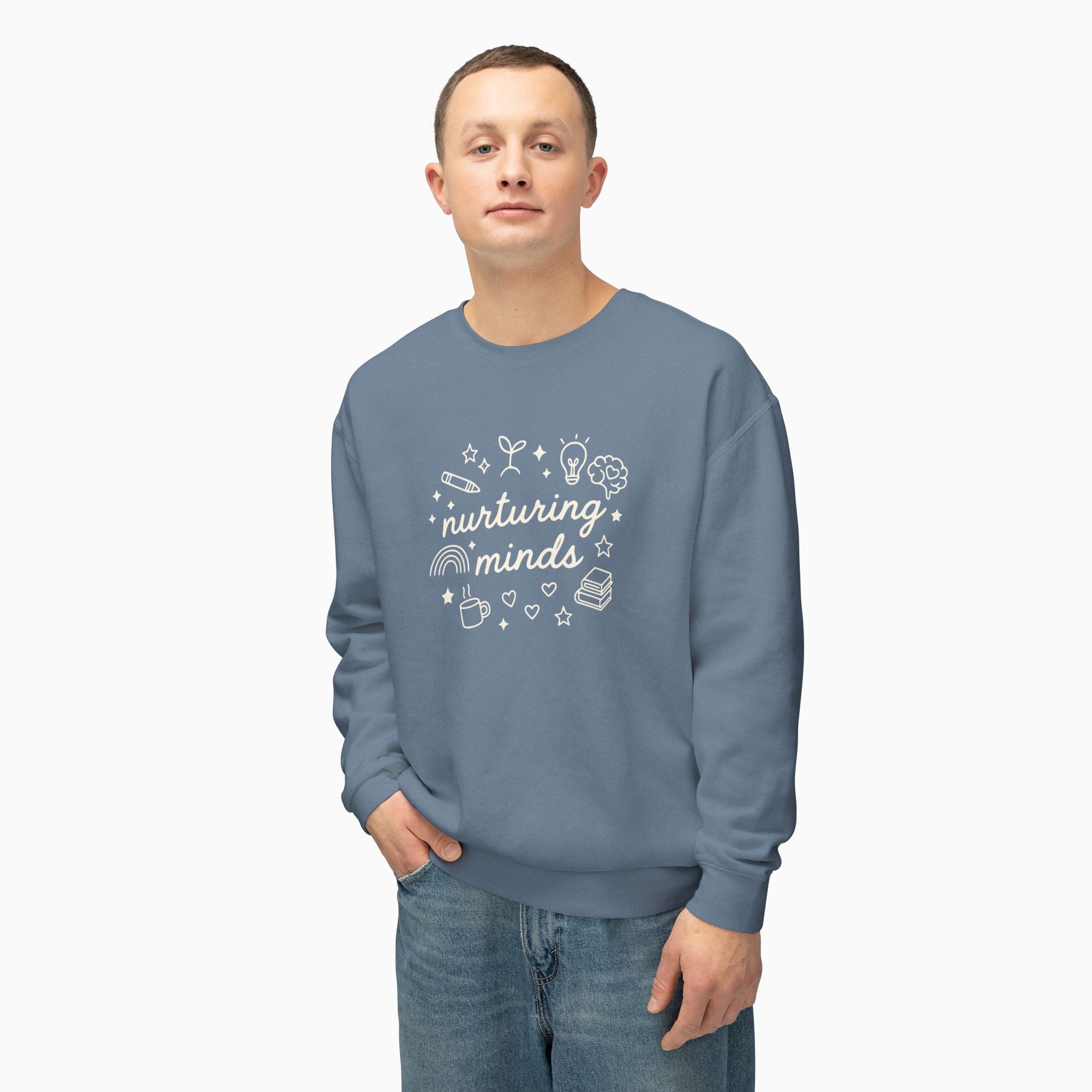 Nurturing Minds Comfort Colors Lightweight Sweatshirt