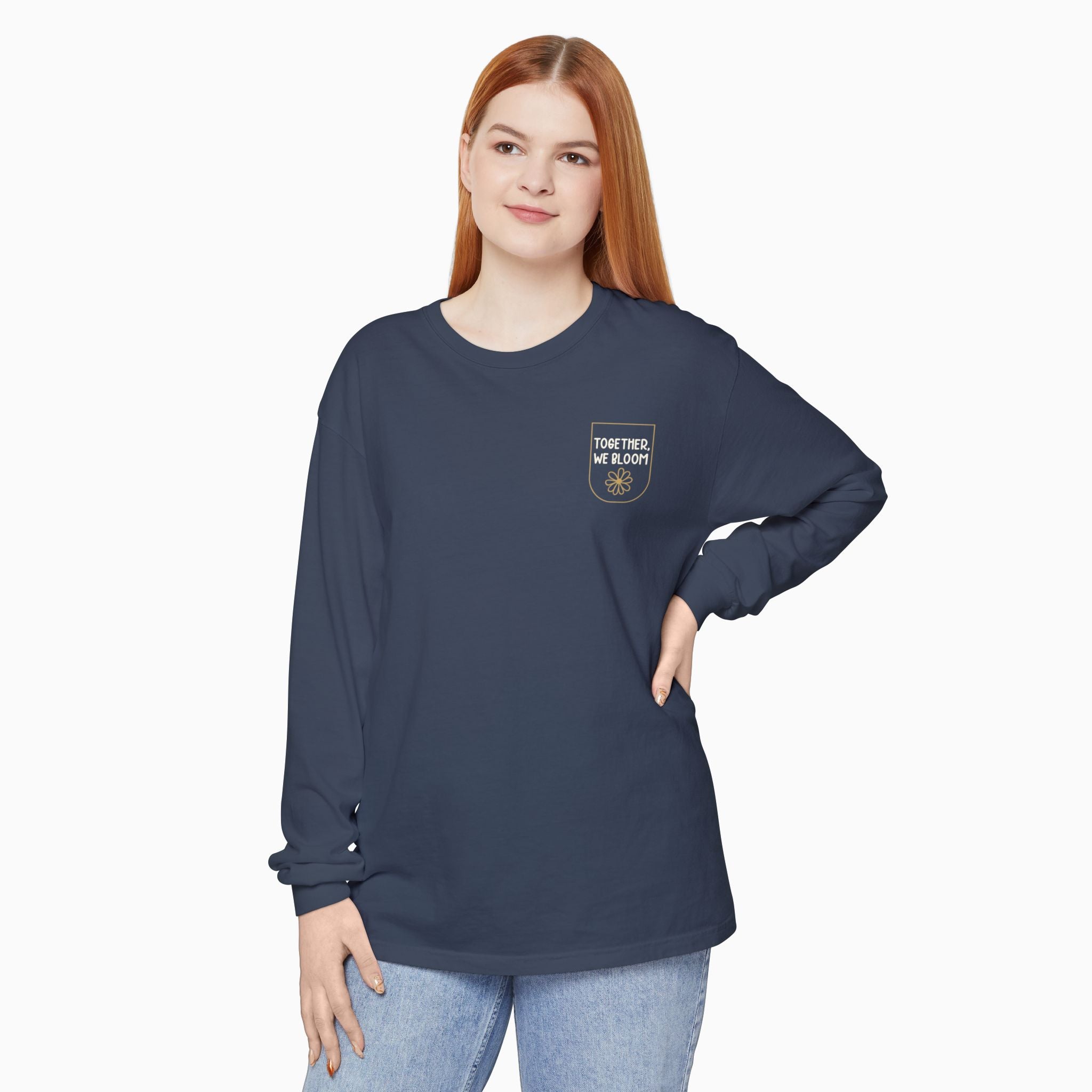 Together We Bloom Comfort Colors Long Sleeve T-Shirt