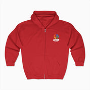 Autism Awareness 2025 - Brainbow Zip Up Hoodie