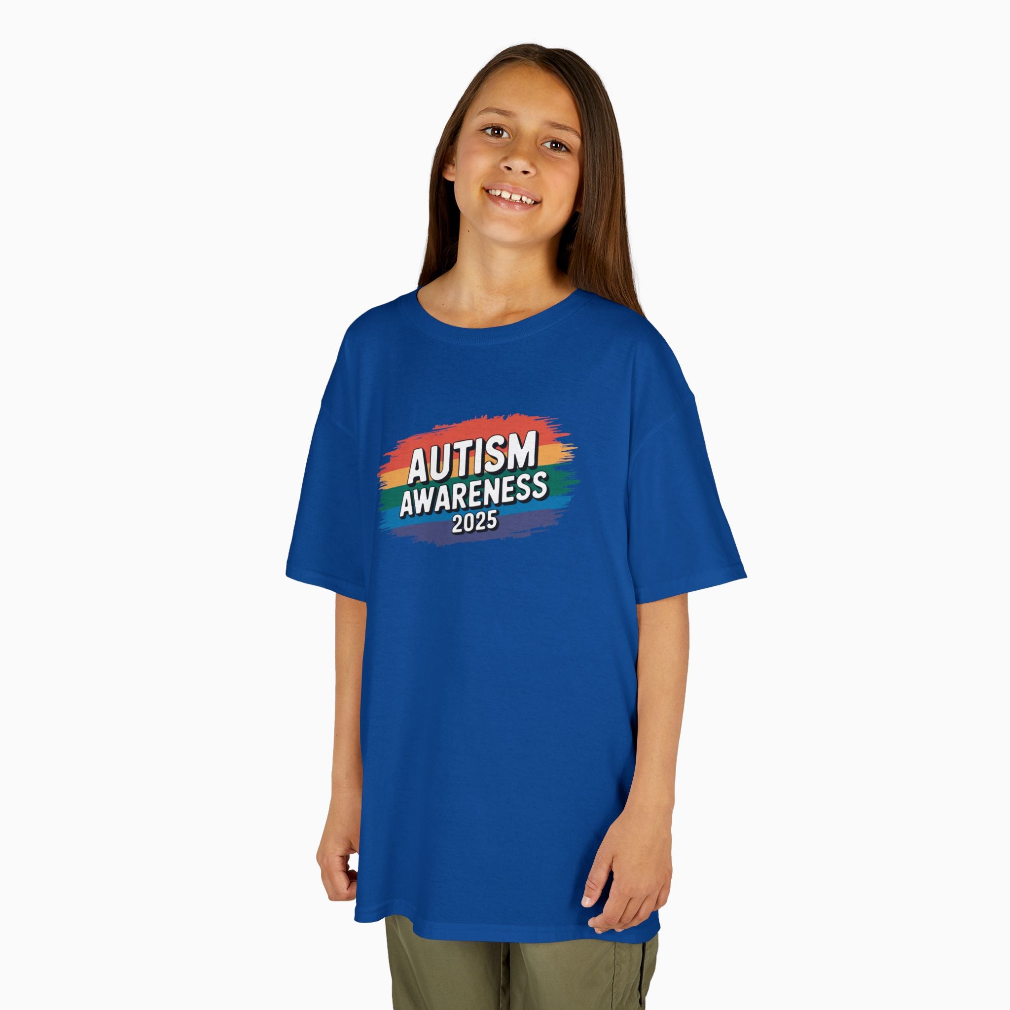 Autism Awareness 2025 - Brushstrokes of Awareness Youth T-Shirt