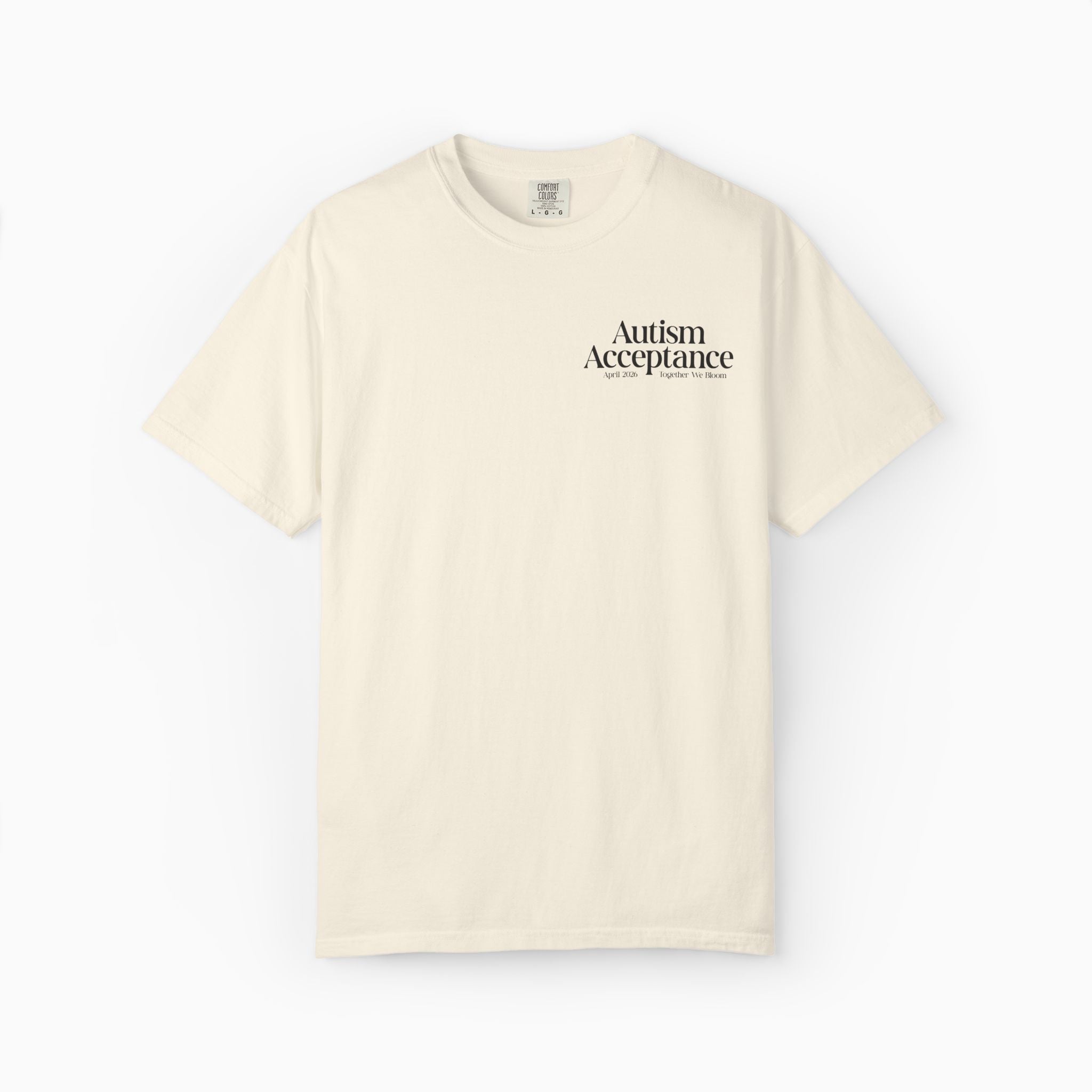 Autism T-Shirt - Autism Acceptance 2026 Together We Bloom Comfort Colors Tee - Daily Bloom