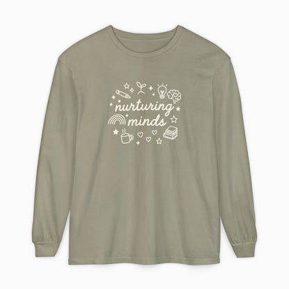 Nurturing Minds Comfort Colors Long Sleeve T-Shirt