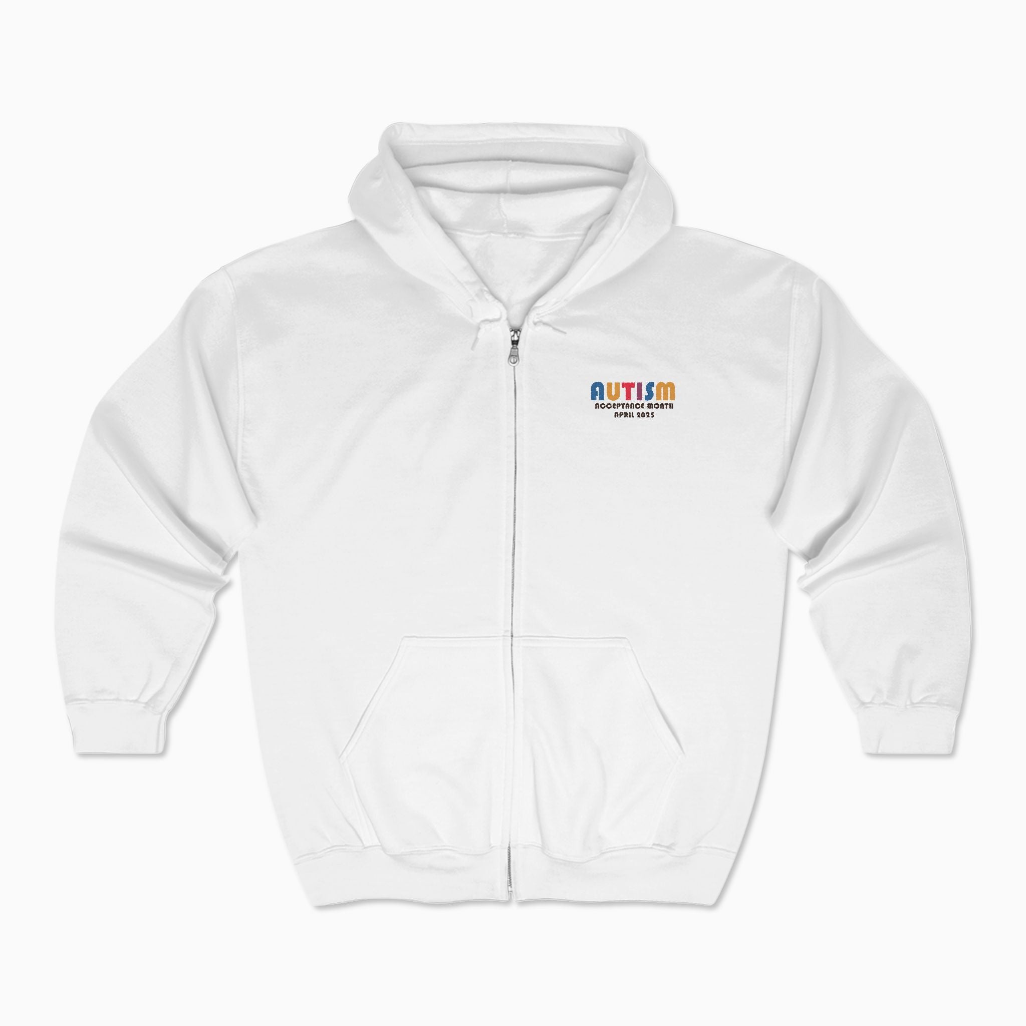 Autism Awareness 2025 - Tree of Acceptance Zip Up Hoodie