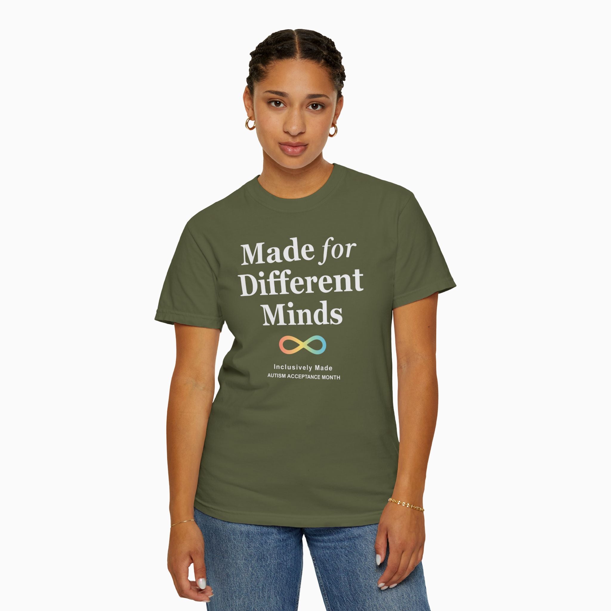 Autism T-Shirt - Made For Different Minds Comfort Colors T-Shirt - Daily Bloom
