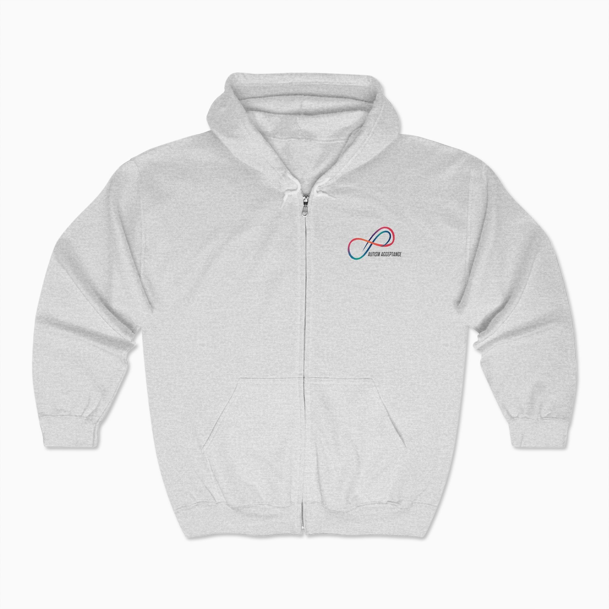 Autism Awareness 2025 - Loop of Acceptance Zip Up Hoodie
