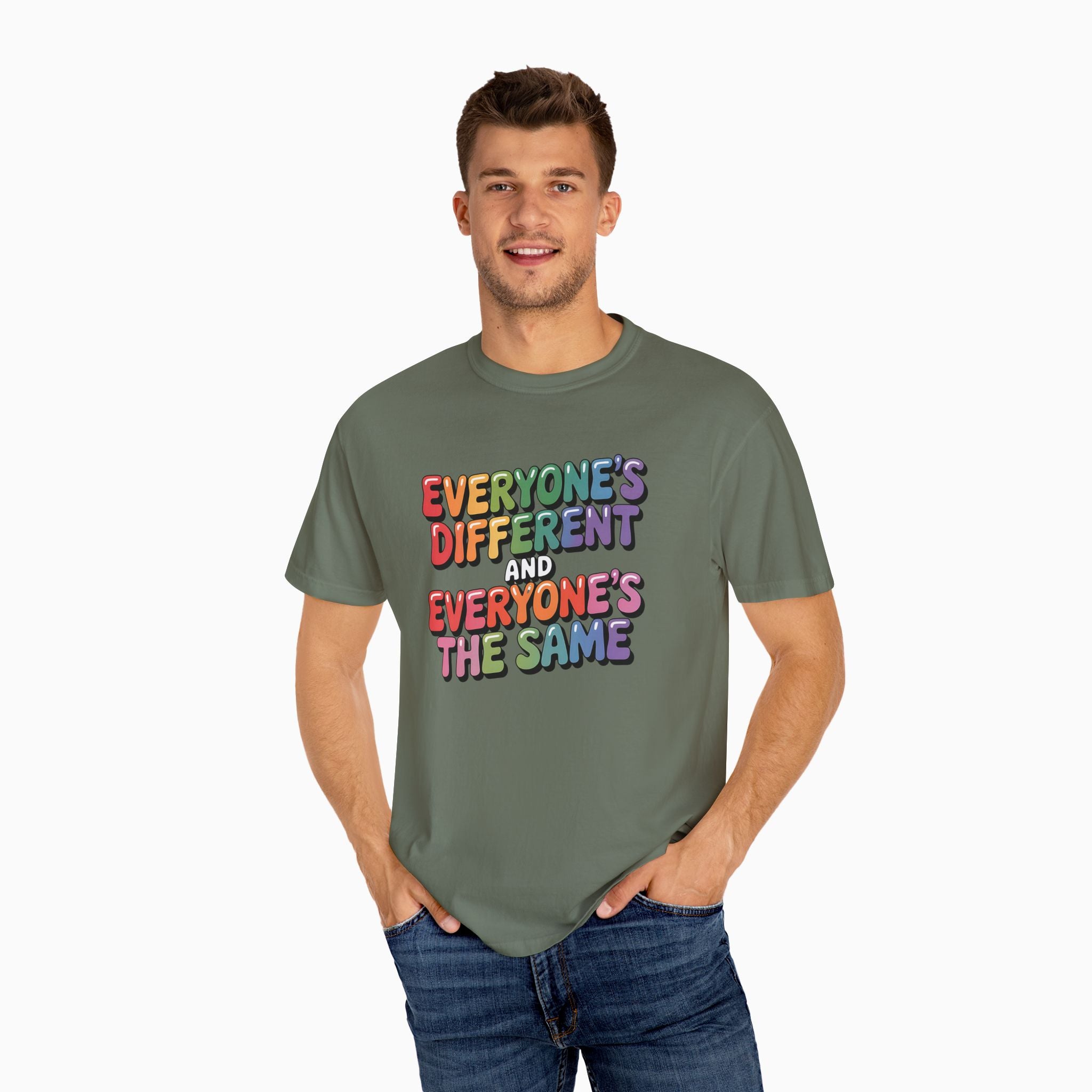 Everyone's Different and Everyone's the Same Comfort Colors Tee
