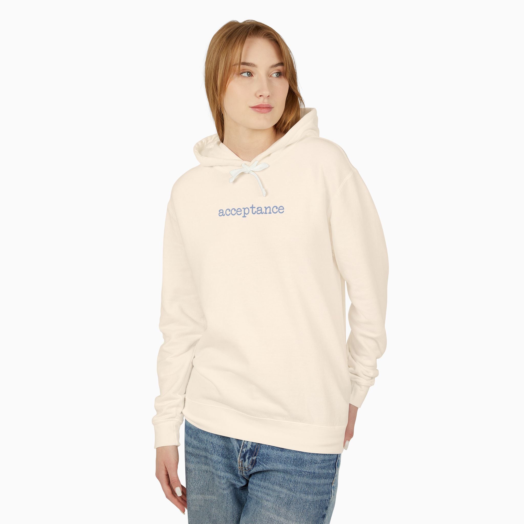 Acceptance Statement Comfort Colors Lightweight Hoodie