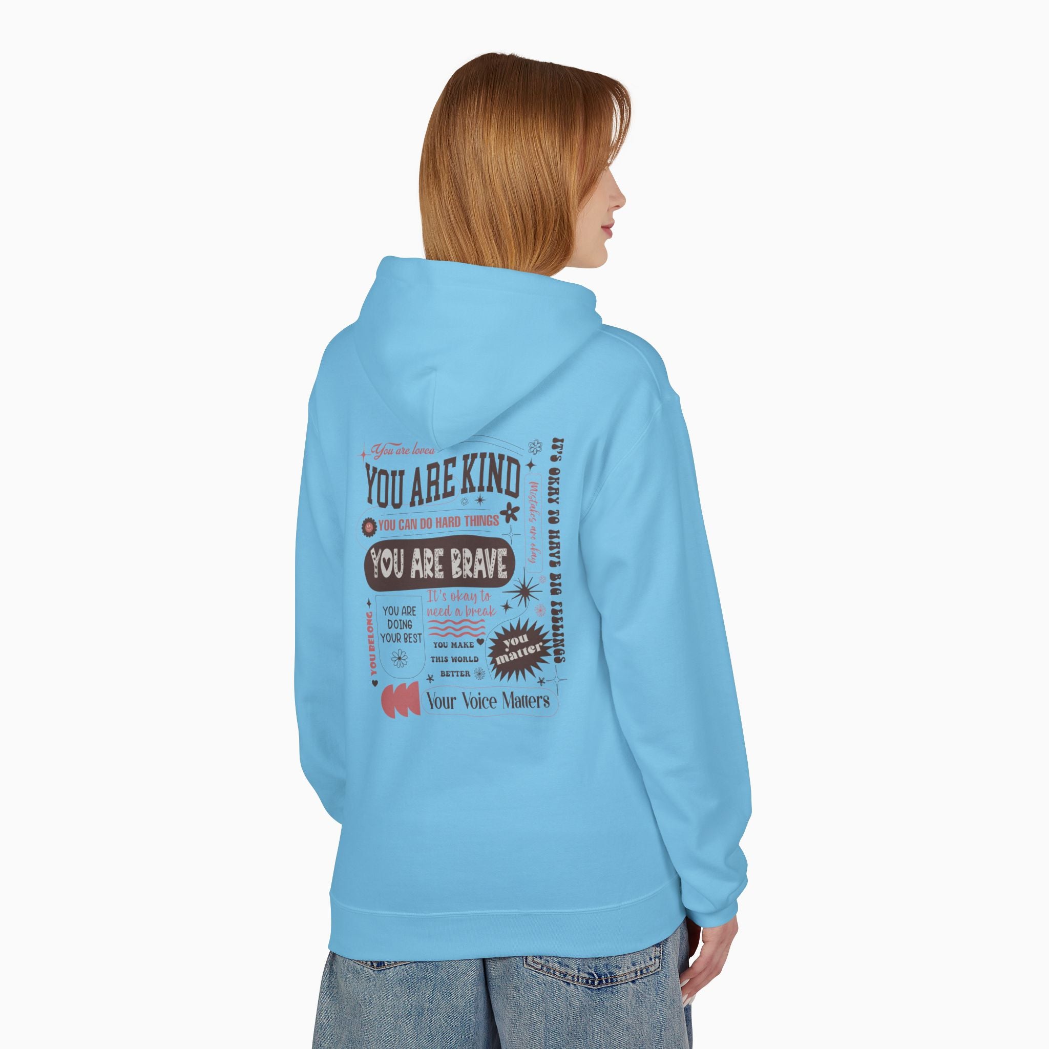 Together We Bloom Tag Free Hoodie