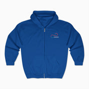 Autism Awareness 2025 - Loop of Acceptance Zip Up Hoodie