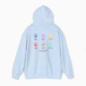 Autism Awareness 2025 - Affirmation Handprints Hoodie