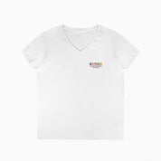 Autism Awareness 2025 - Tree of Acceptance Ladies V-Neck T-Shirt