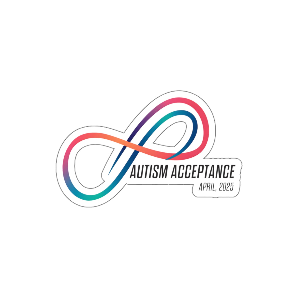 Autism Acceptance 2025 - Loop of Acceptance Sticker