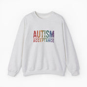 Autism Acceptance Grunge Rainbow Sweatshirt