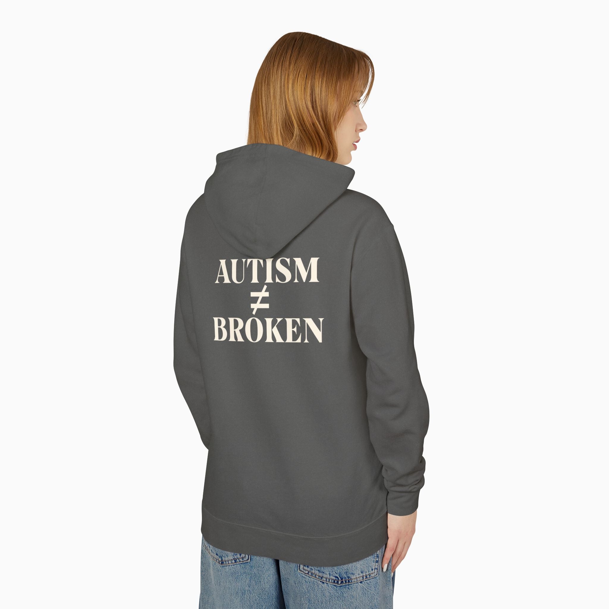 Autism ≠ Broken Comfort Colors Lightweight Hoodie