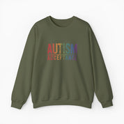 Autism Acceptance Grunge Rainbow Sweatshirt