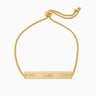 Autism Accessories - Infinitely Loved Bar Bracelet with Personalized Name Engraving - Daily Bloom