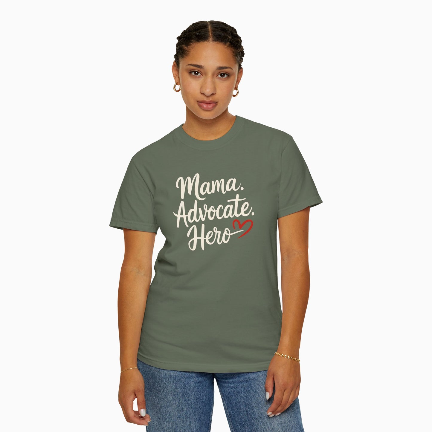 Mama Advocate Hero Comfort Colors Tee