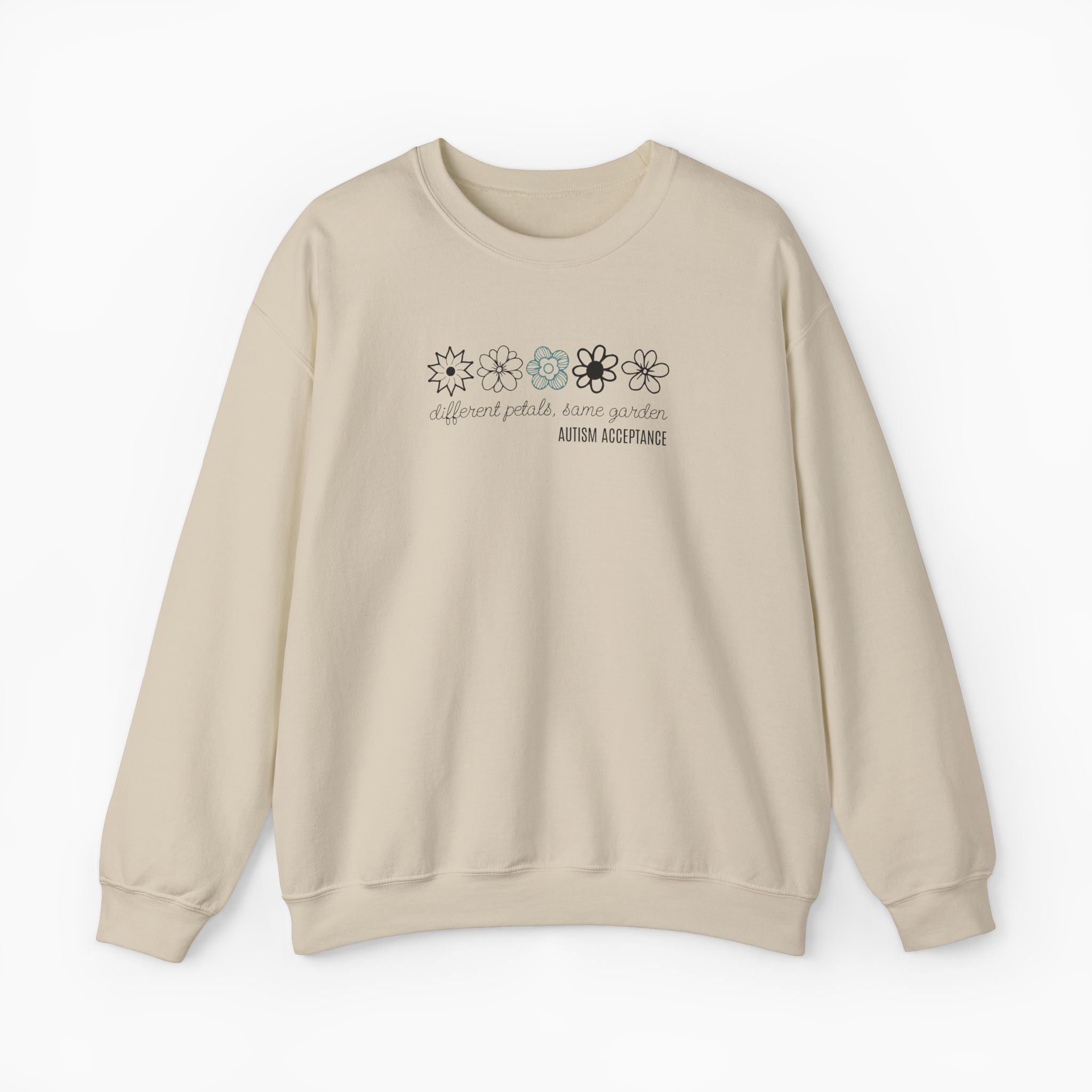 Different Petals Same Garden Flower Sketches Sweatshirt