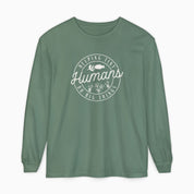 Helping Tiny Humans Do Big Things Comfort Colors Long Sleeve T-Shirt