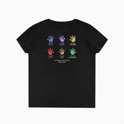 Autism Awareness 2025 - Affirmation Handprints Ladies V-Neck T-Shirt