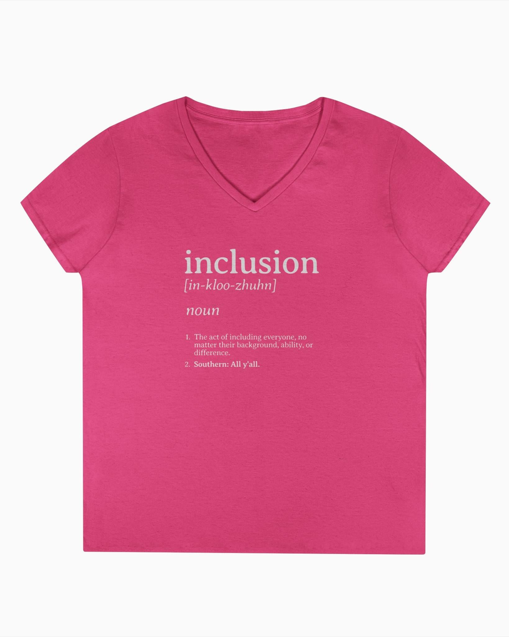 Inclusion Definition - Southern Style Ladies V-Neck T-Shirt