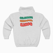 Autism Awareness 2025 - Celebrate Minds of All Kinds Zip Up Hoodie