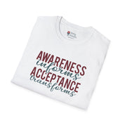 Awareness Informs Acceptance Transforms Tee-Neurodiversity, ADHD & Autism Awareness & Acceptance T-Shirt by Daily Bloom
