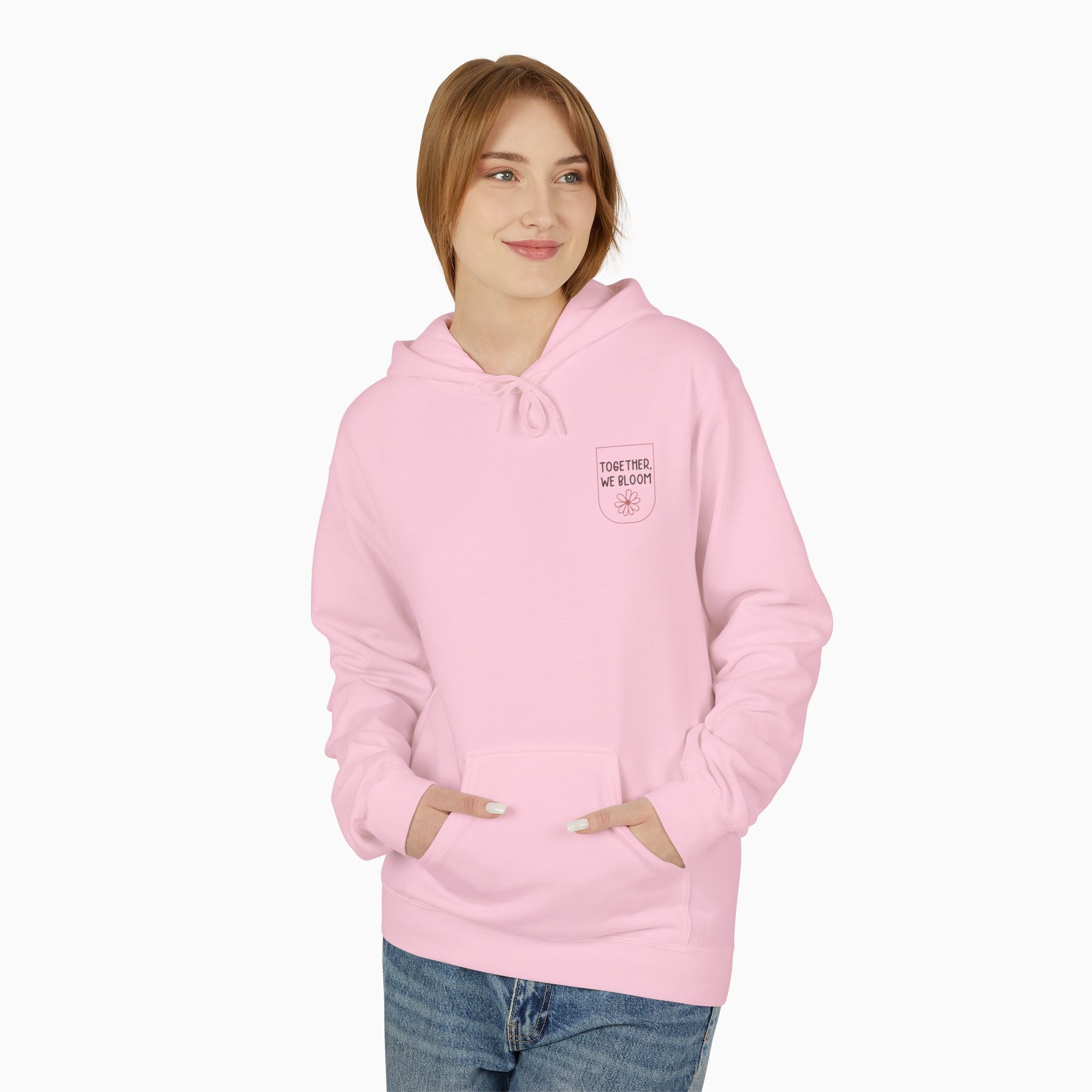 Together We Bloom Tag Free Hoodie