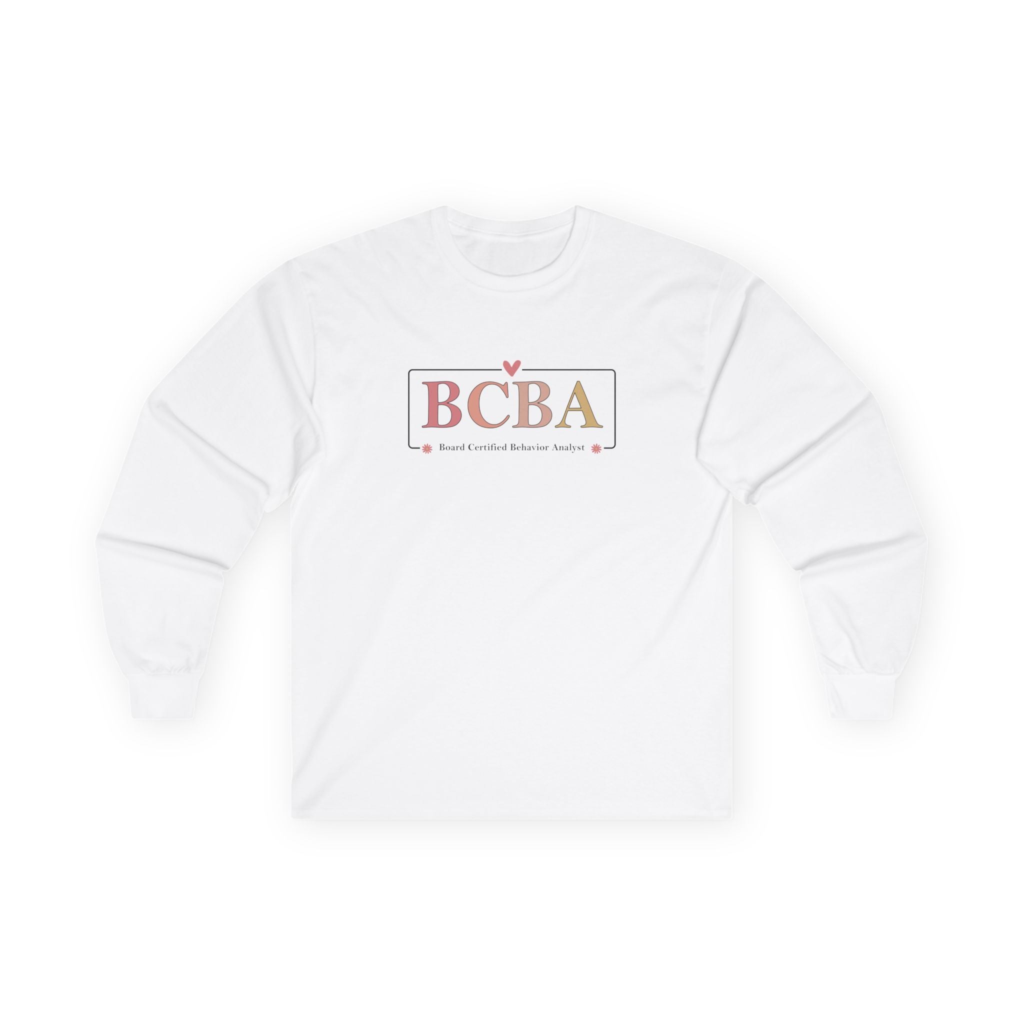 Autism Long - sleeve - BCBA Outline Long Sleeve T-Shirt - Daily Bloom