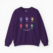 Autism Awareness 2025 - Affirmation Handprints Sweatshirt