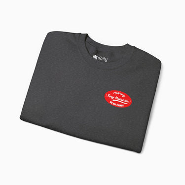 Autism Sweatshirt - Helping Tiny Humans Do Big Things Retro Sweatshirt Tag Free - Daily Bloom