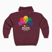 Autism Awareness 2025 - Spectrum in Bloom Zip Up Hoodie