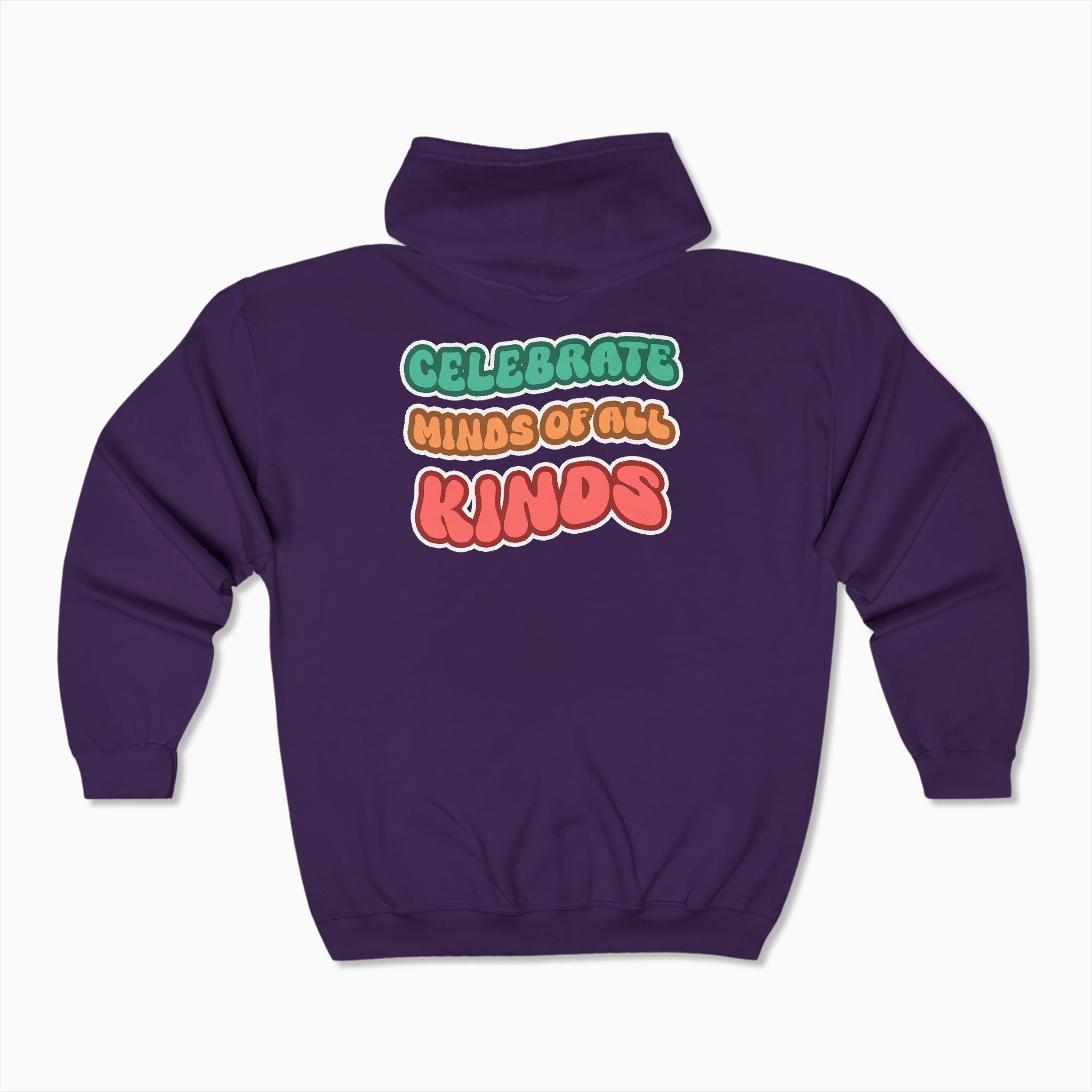 Autism Awareness 2025 - Celebrate Minds of All Kinds Zip Up Hoodie