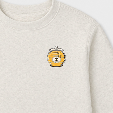 Wildly Sweet Toddler Sweatshirt Natural Heather kids clothes, design close-up