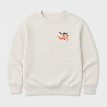 Fruit & Feelings Toddler Sweatshirt Natural Heather kids clothes, front