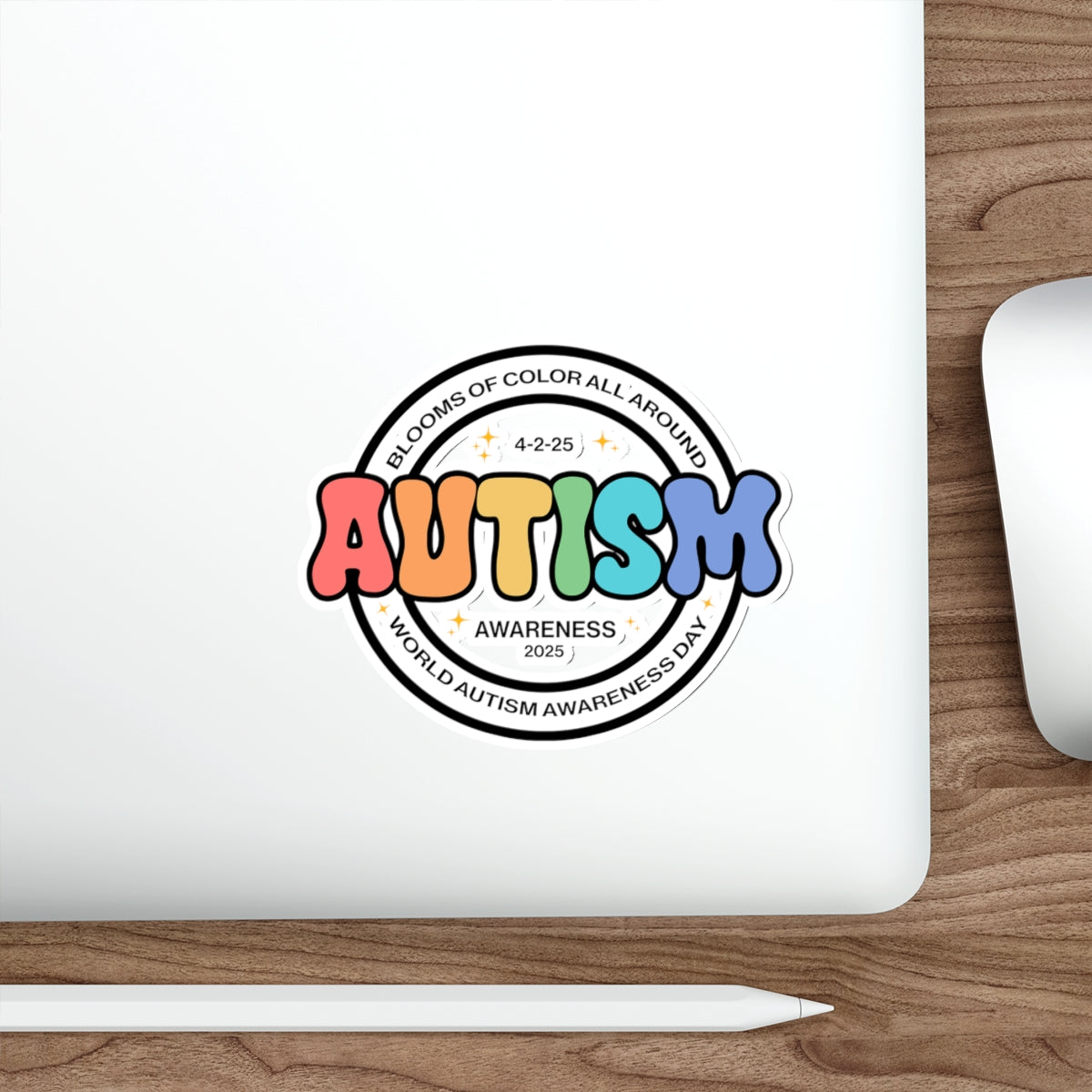 Autism Acceptance 2025 - Blooms of Color All Around Sticker