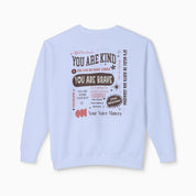 Together We Bloom Comfort Colors Lightweight Sweatshirt