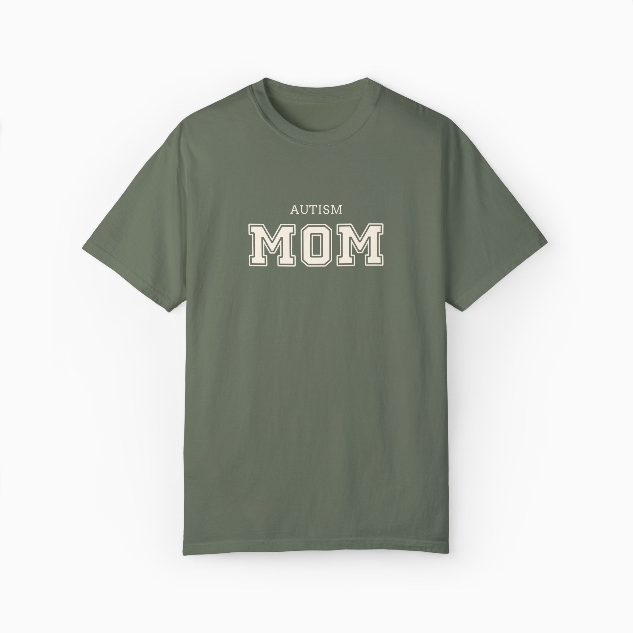 Autism Mom College Comfort Colors Tee