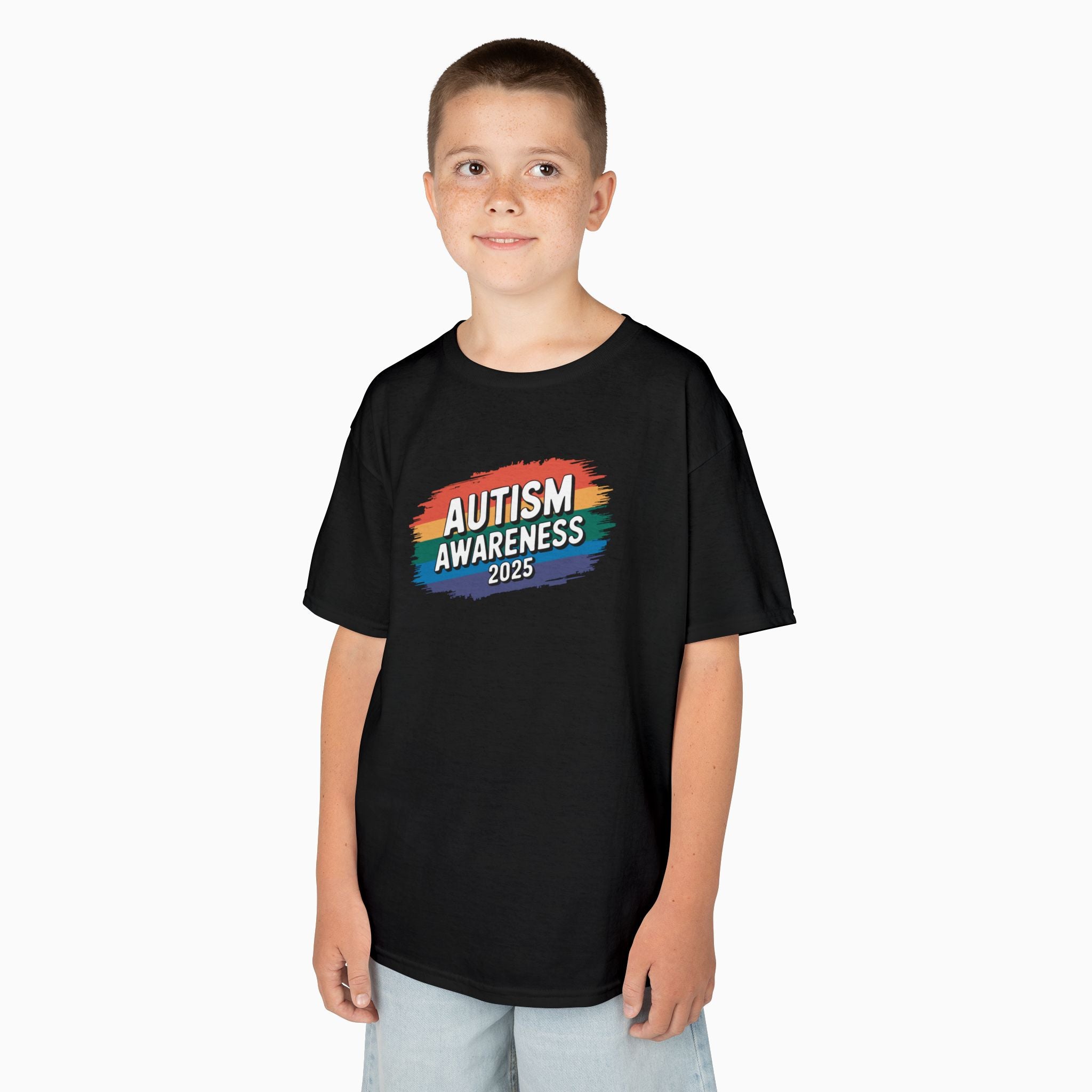 Autism Awareness 2025 - Brushstrokes of Awareness Youth T-Shirt