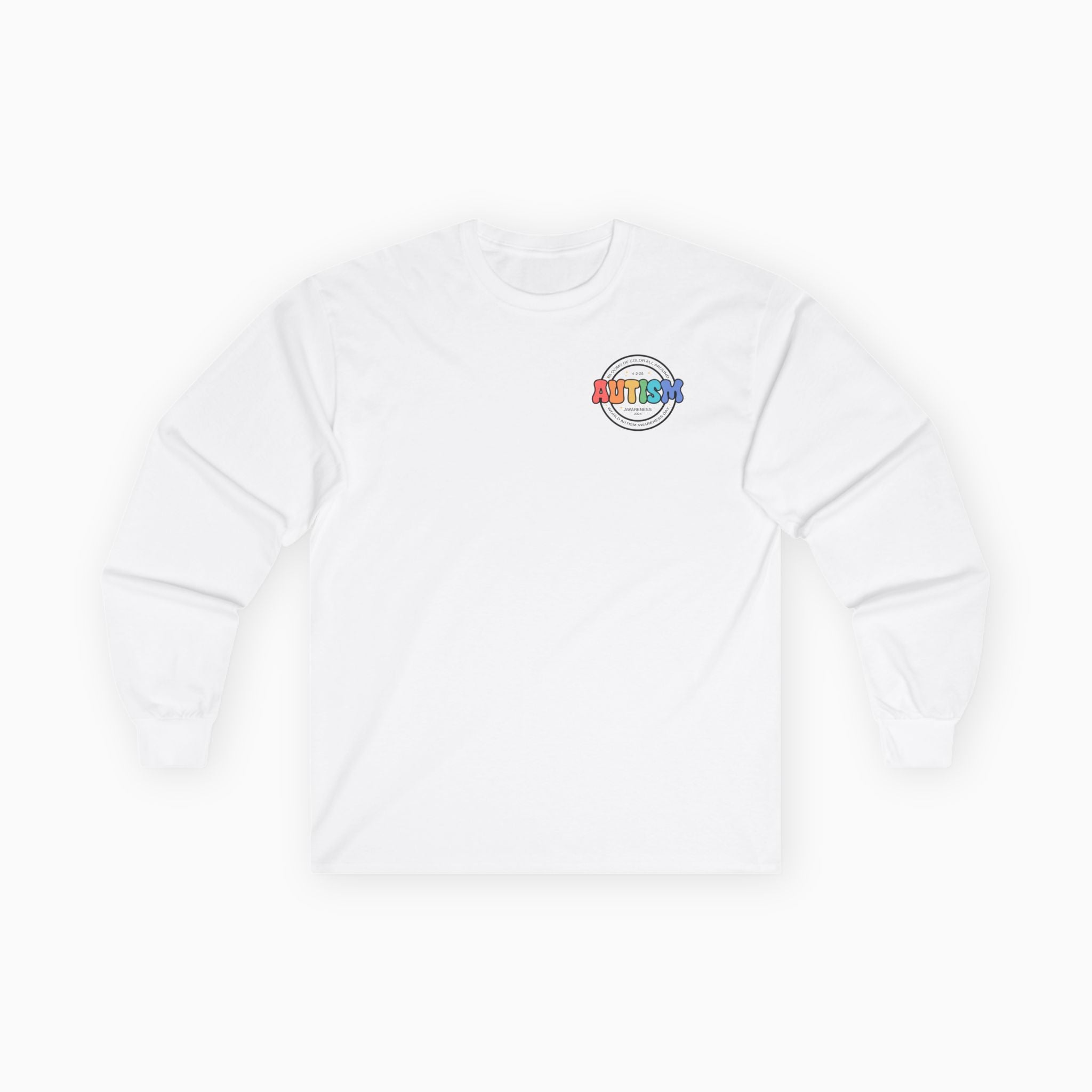 Autism Awareness 2025 - Blooms of Color All Around Long Sleeve Tee