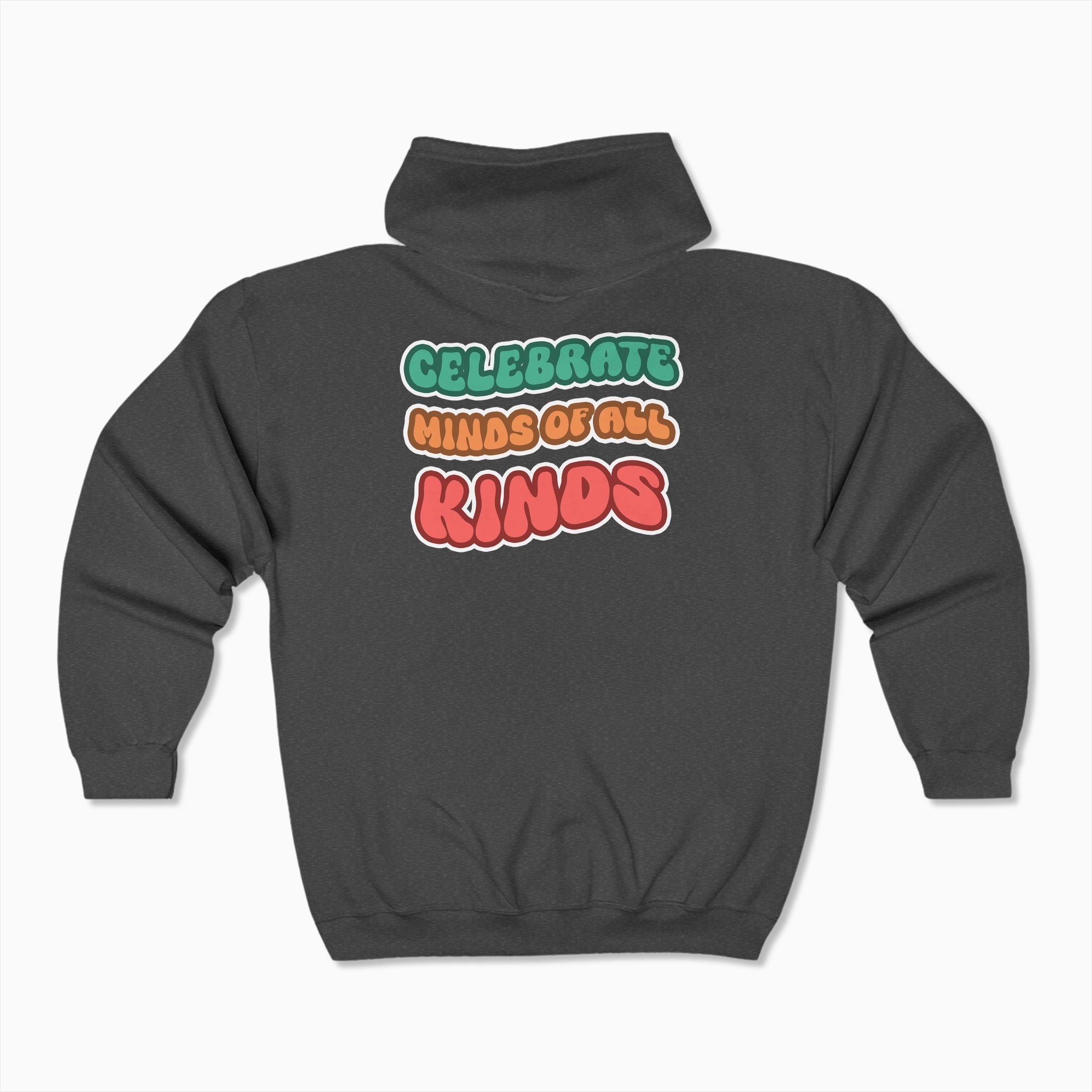 Autism Awareness 2025 - Celebrate Minds of All Kinds Zip Up Hoodie