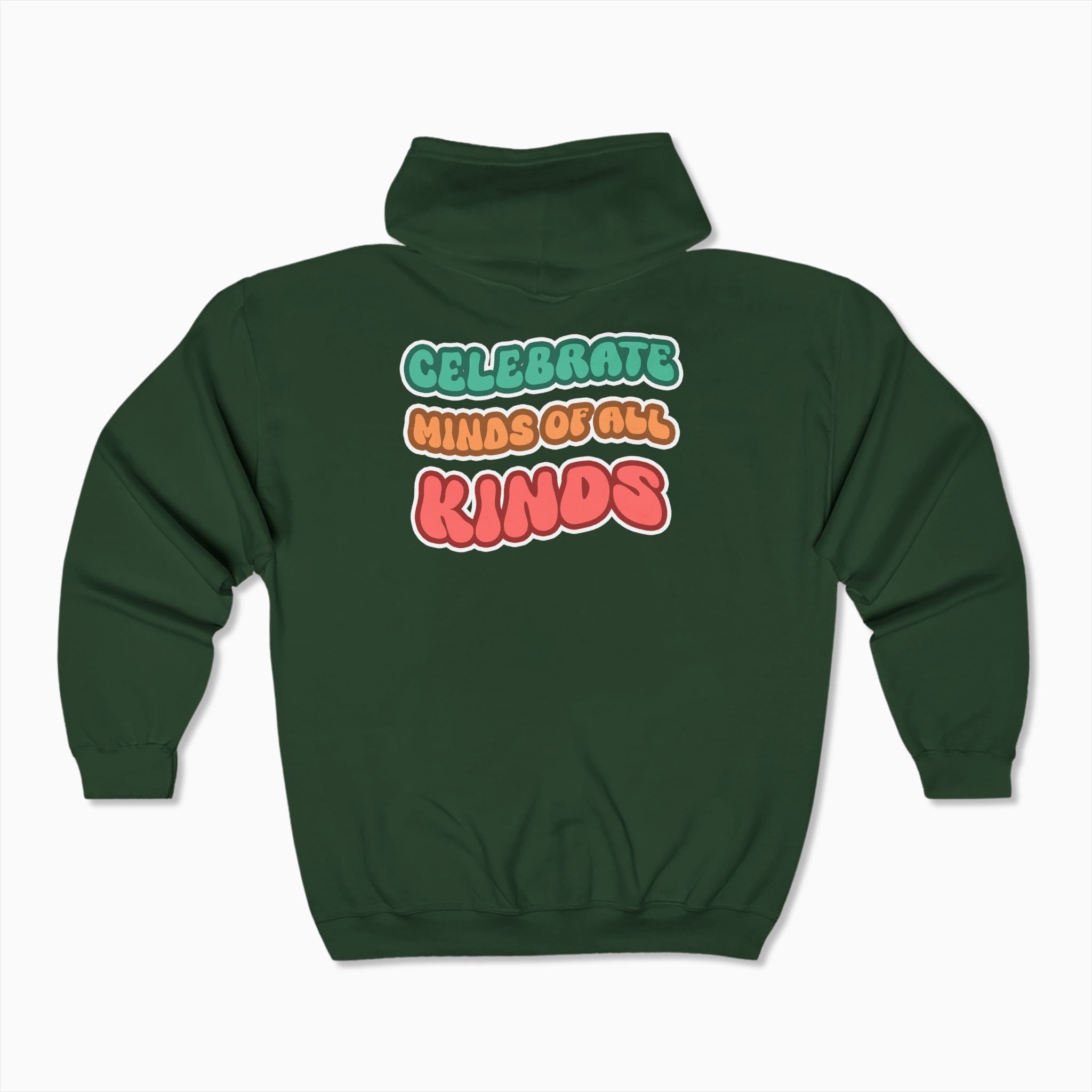 Autism Awareness 2025 - Celebrate Minds of All Kinds Zip Up Hoodie