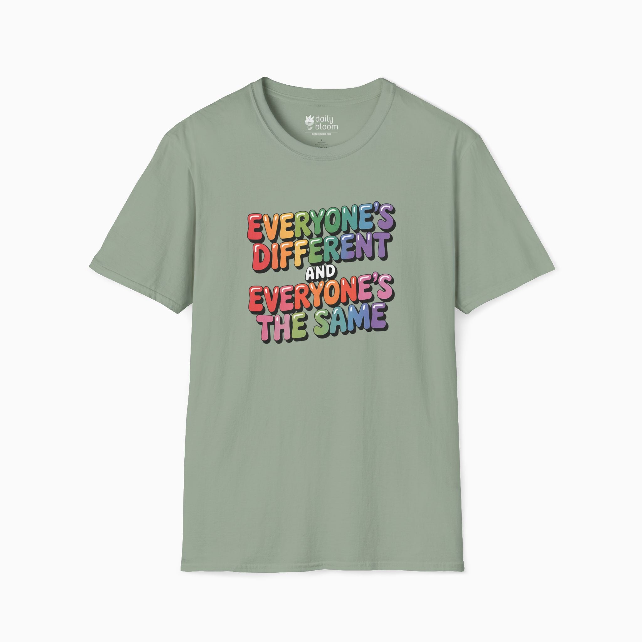 Everyone's Different and Everyone's the Same Tag-Free Tee