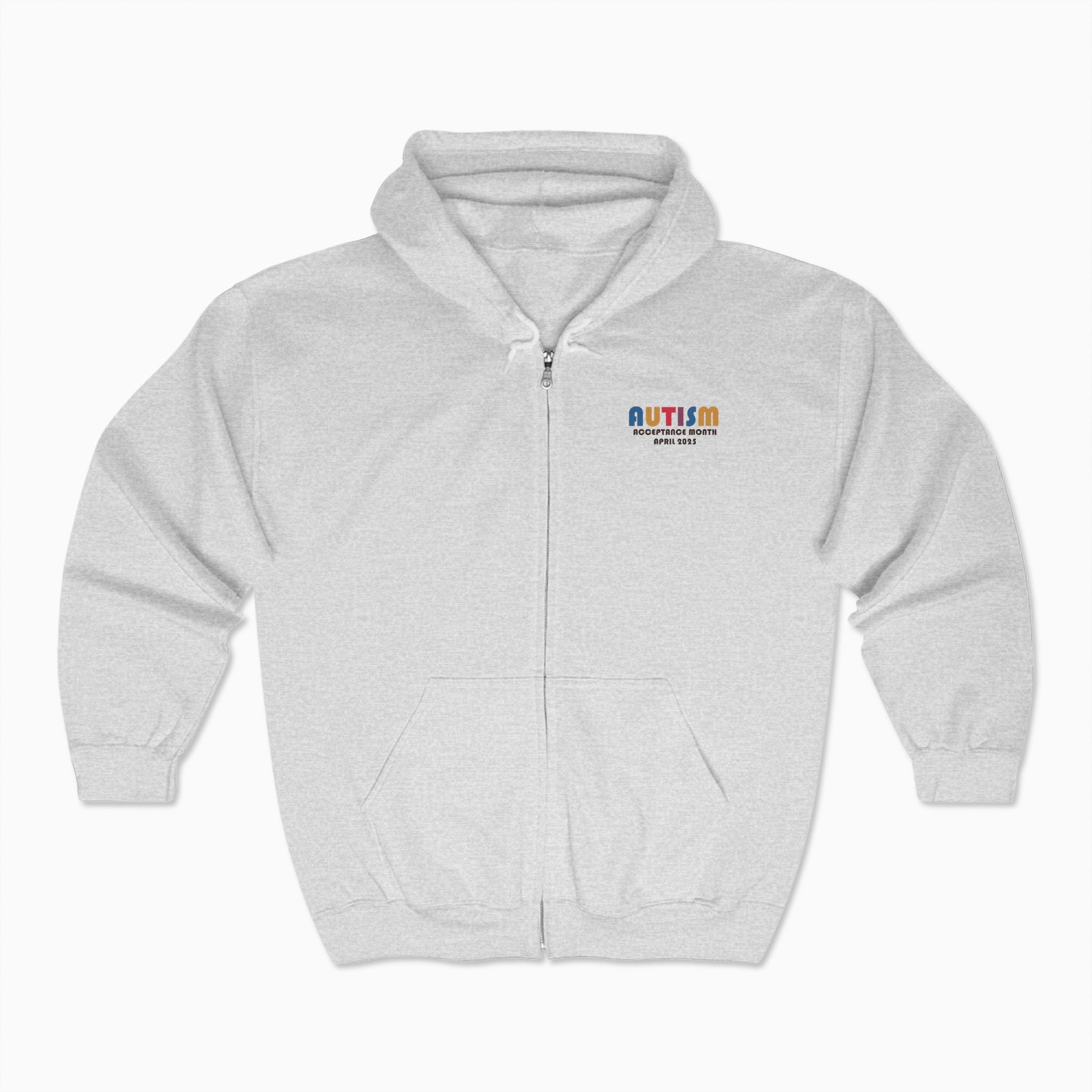 Autism Awareness 2025 - Tree of Acceptance Zip Up Hoodie
