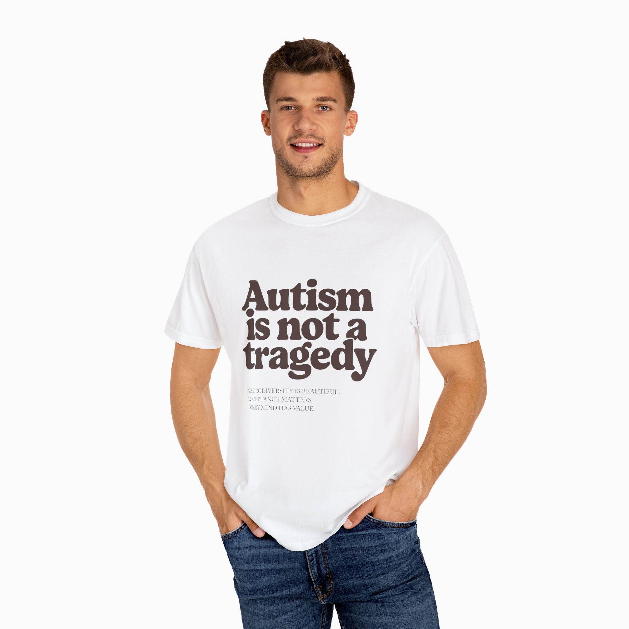 Autism is Not a Tragedy Comfort Colors Tee
