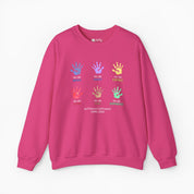 Autism Awareness 2025 - Affirmation Handprints Sweatshirt