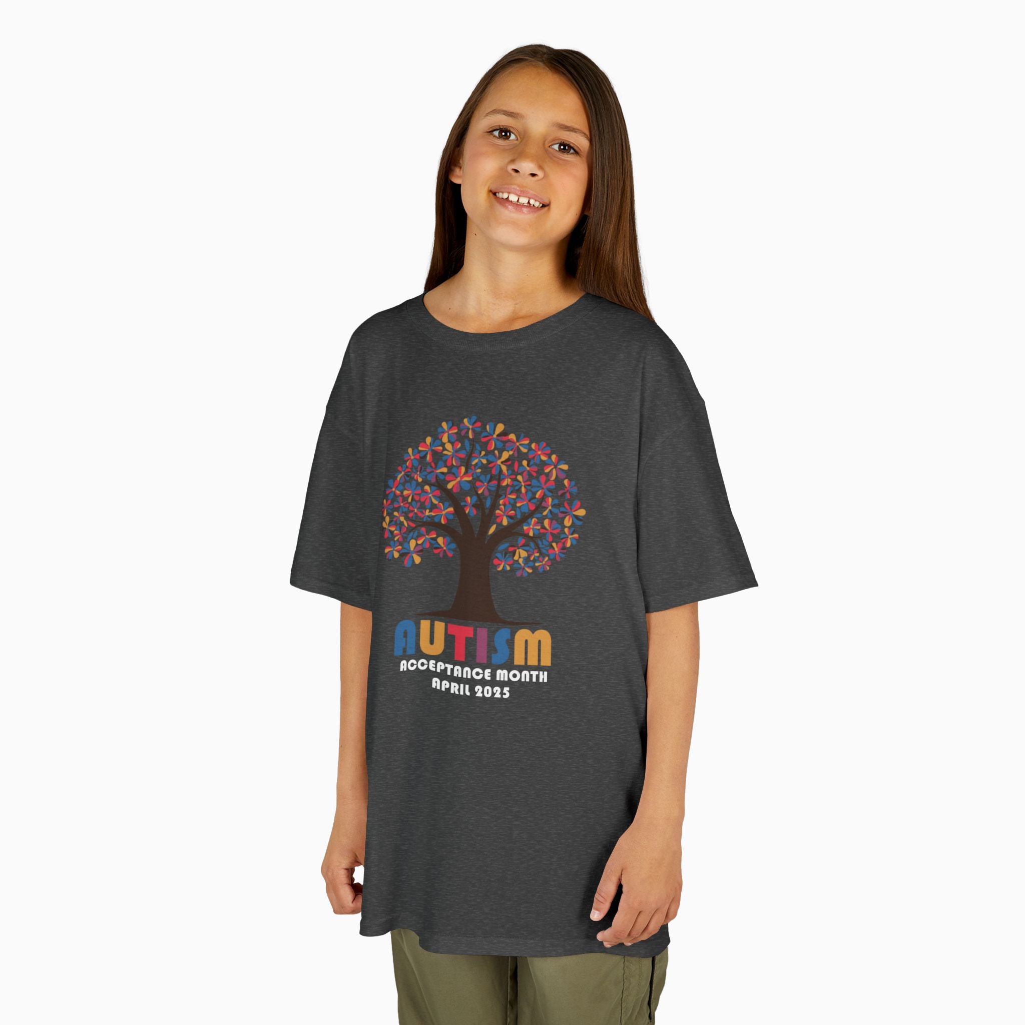 Autism Awareness 2025 - Tree of Acceptance Youth T-Shirt