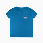 Autism Awareness 2025 - Blooms of Color All Around Ladies V-Neck T-Shirt