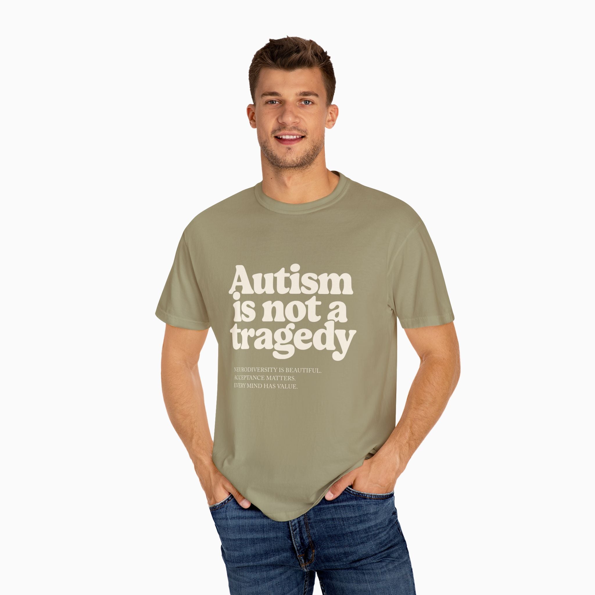Autism is Not a Tragedy Comfort Colors Tee